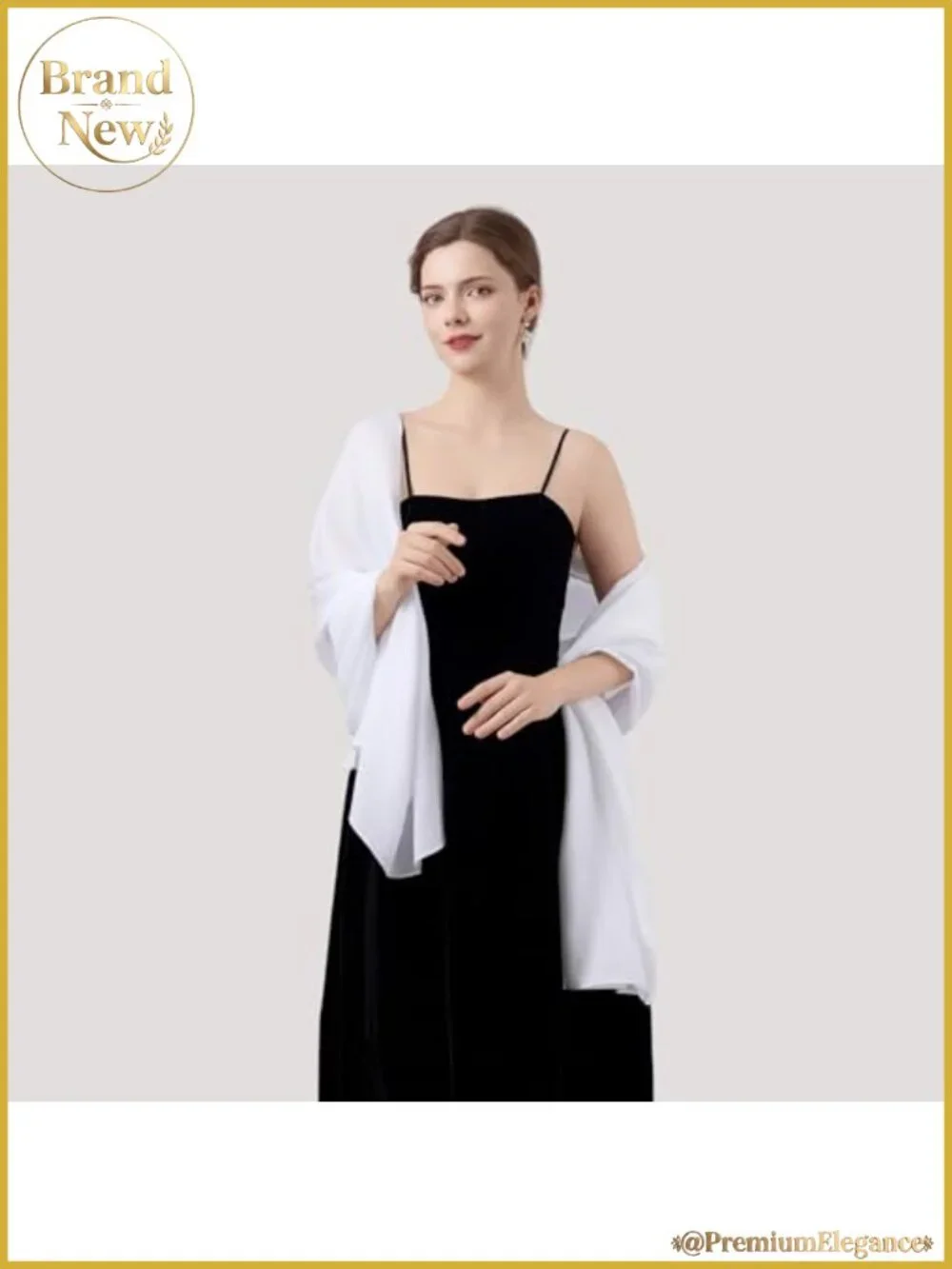 Cotton Blend Solid Scarf Shawl Wrap Large Lightweight for Wedding Evening